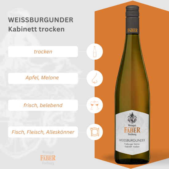 Preview: Weissburgunder Kabinett trocken Freiburger Steinler // 